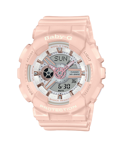 BA110RG-4A | BABY-G Light Pink Watch for Women | CASIO