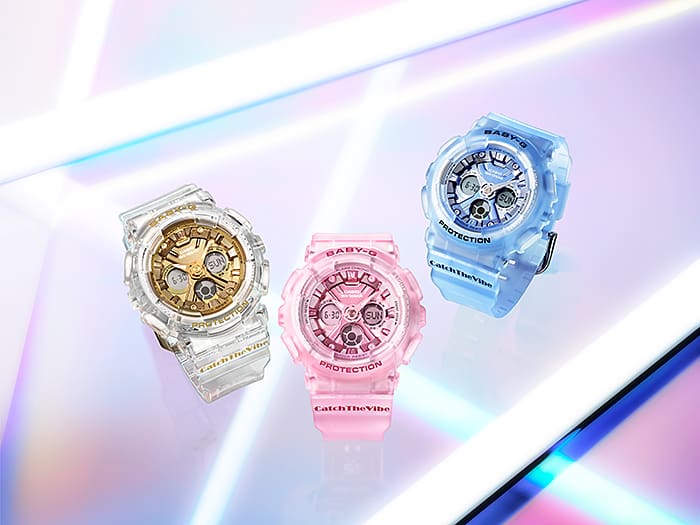 BA130CV-2A | G-SHOCK Light Blue Watch | Translucent Watch | CASIO
