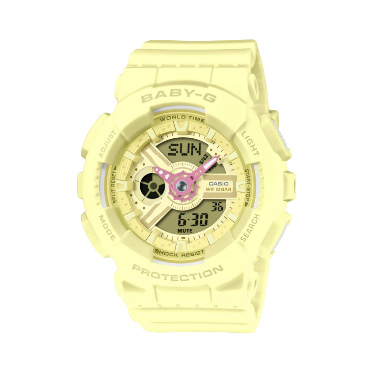 BA110AH 9A BABY G ANALOG DIGITAL Yellow CASIO ba110ah-9a-baby-g-analog-digital-yellow-casio