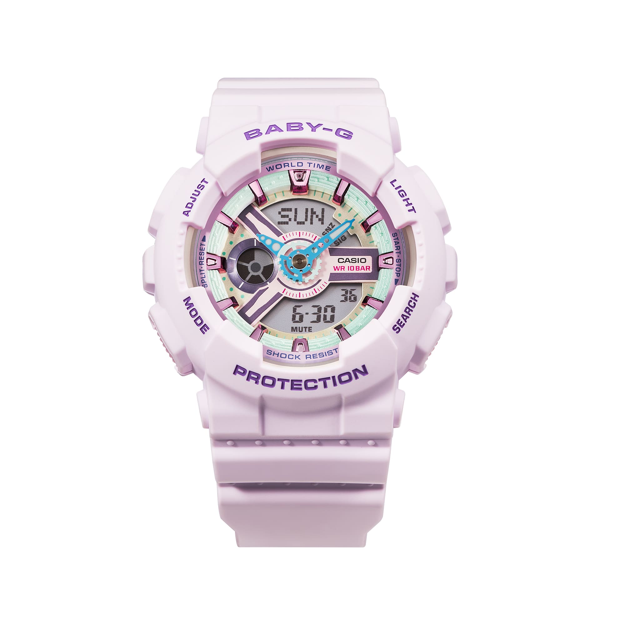 BA110XPM-6A | BABY-G ANALOG DIGITAL Purple | CASIO