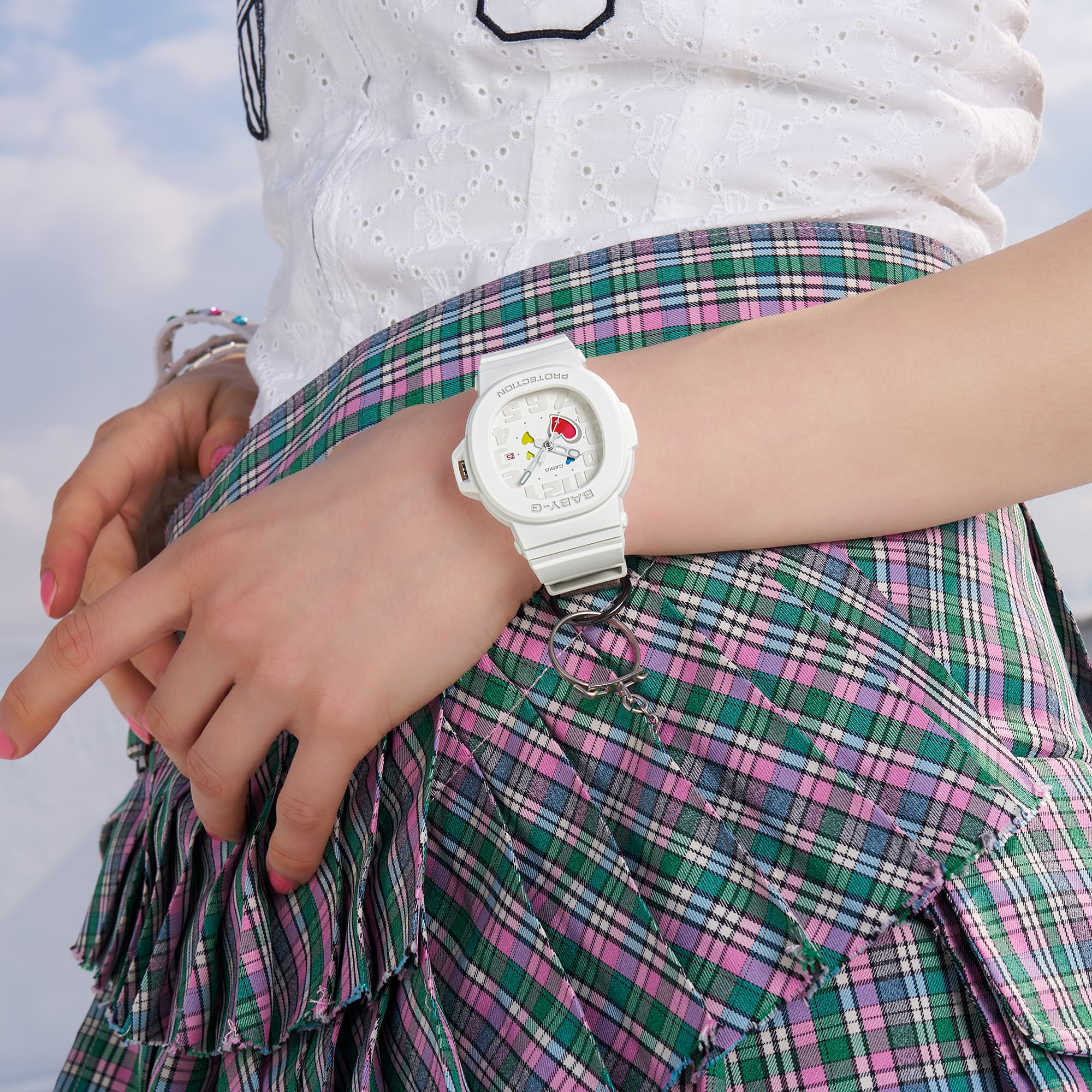 BGA10-7A | BABY-G Women's White Watch with Analog Dial | CASIO