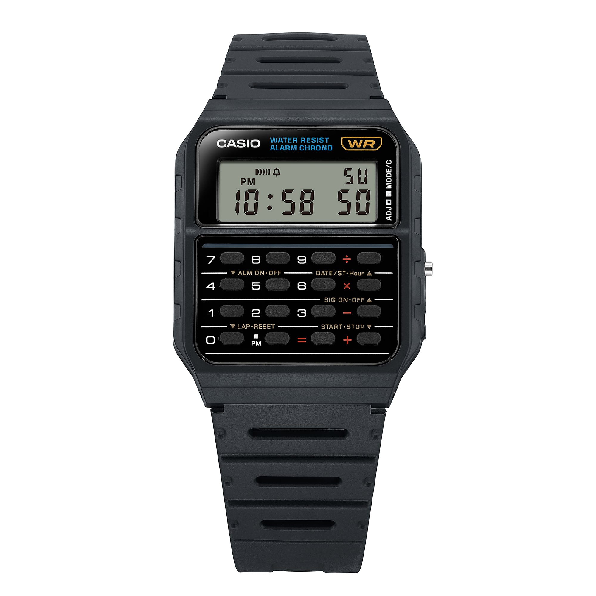 CA53W-1 | Black Data Bank Watch | CASIO