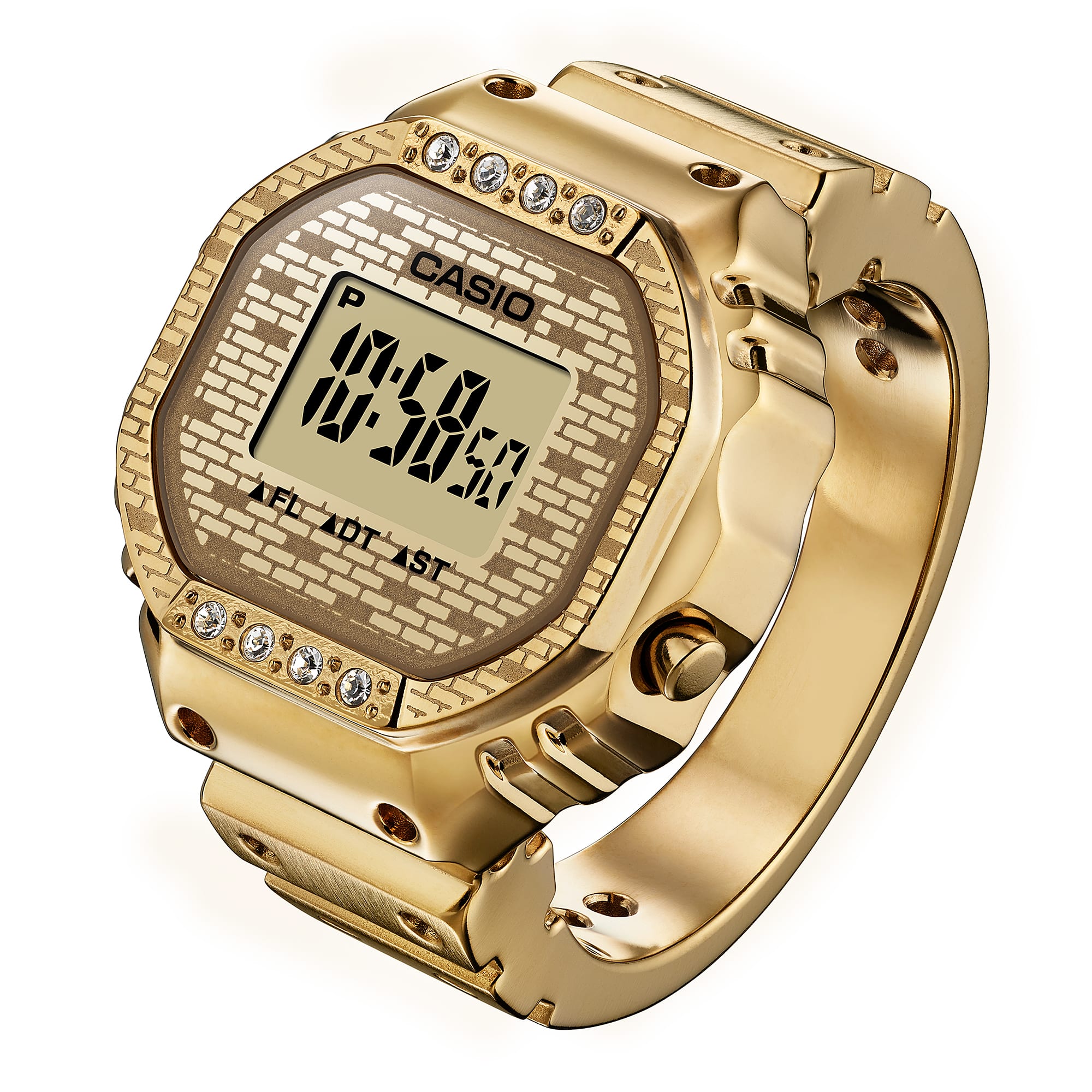CASIO ゴールド　ラインストーン　リングウォッチ　CRW-001JB-9JR CRW001JB-9 | CASIO RING WATCH Gold | CASIO