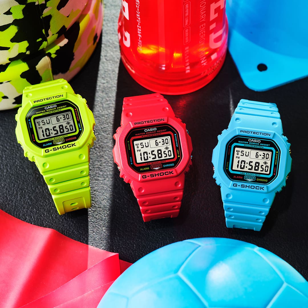 G-SHOCK、dw5600 Casio G-Shock 40th Anniversary Clear Remix Series - A