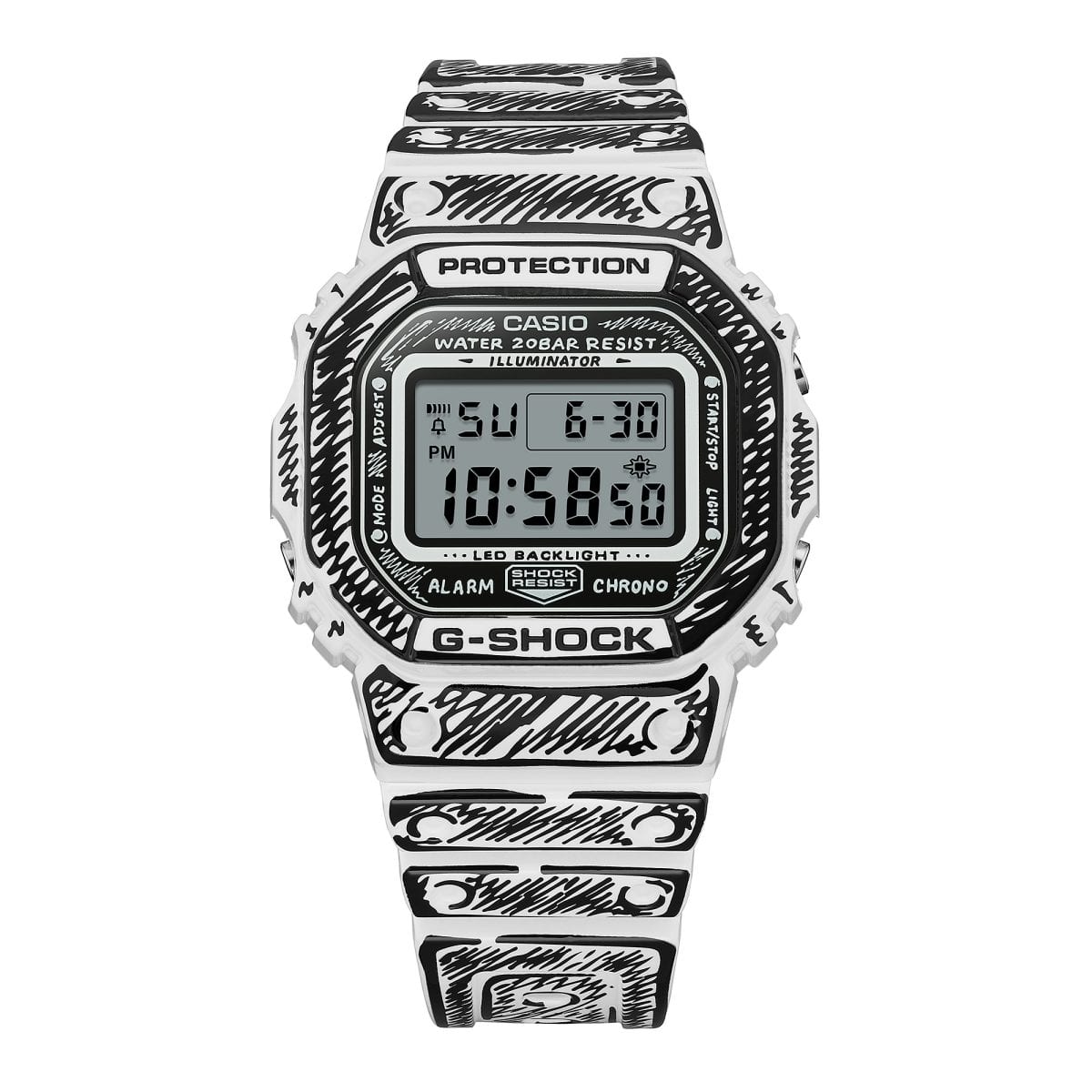 DW5600JV-7 | G-SHOCK DIGITAL White | CASIO