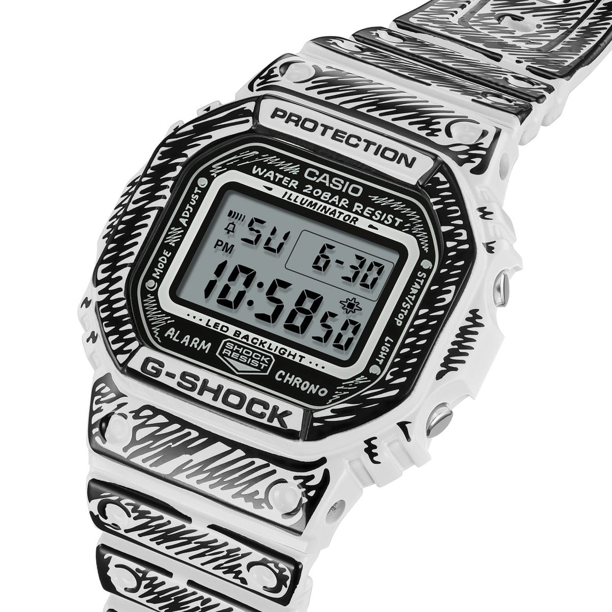G-SHOCK Joshua Videsコラボモデル DW-5600JV-7 DW5600JV-7 | G-SHOCK DIGITAL White | CASIO