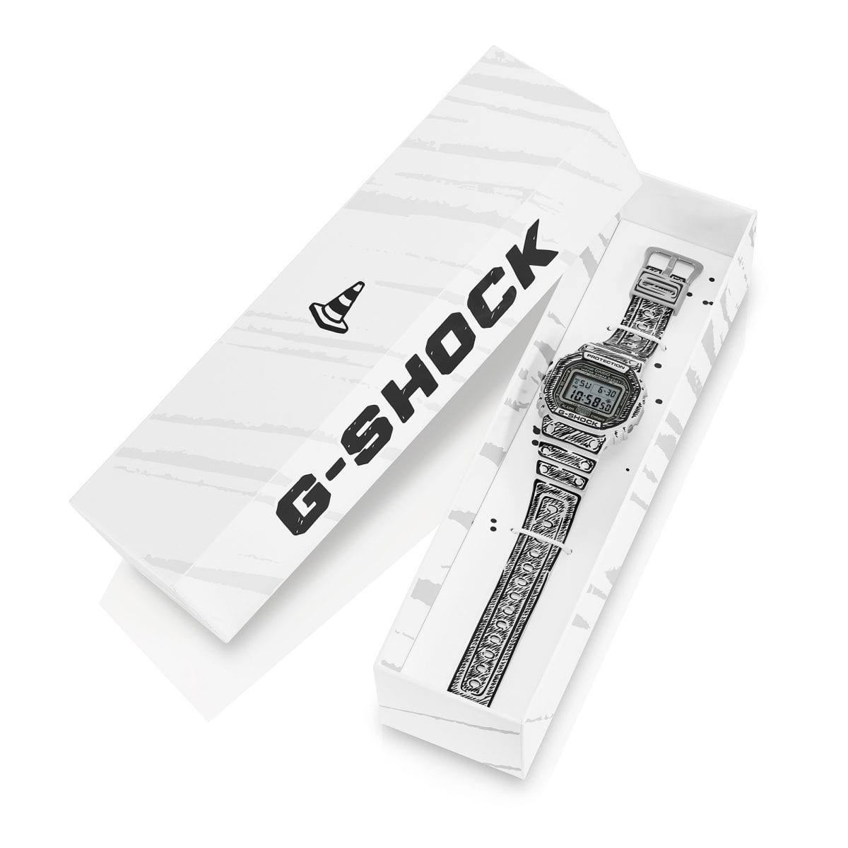 DW5600JV-7 | G-SHOCK DIGITAL White | CASIO