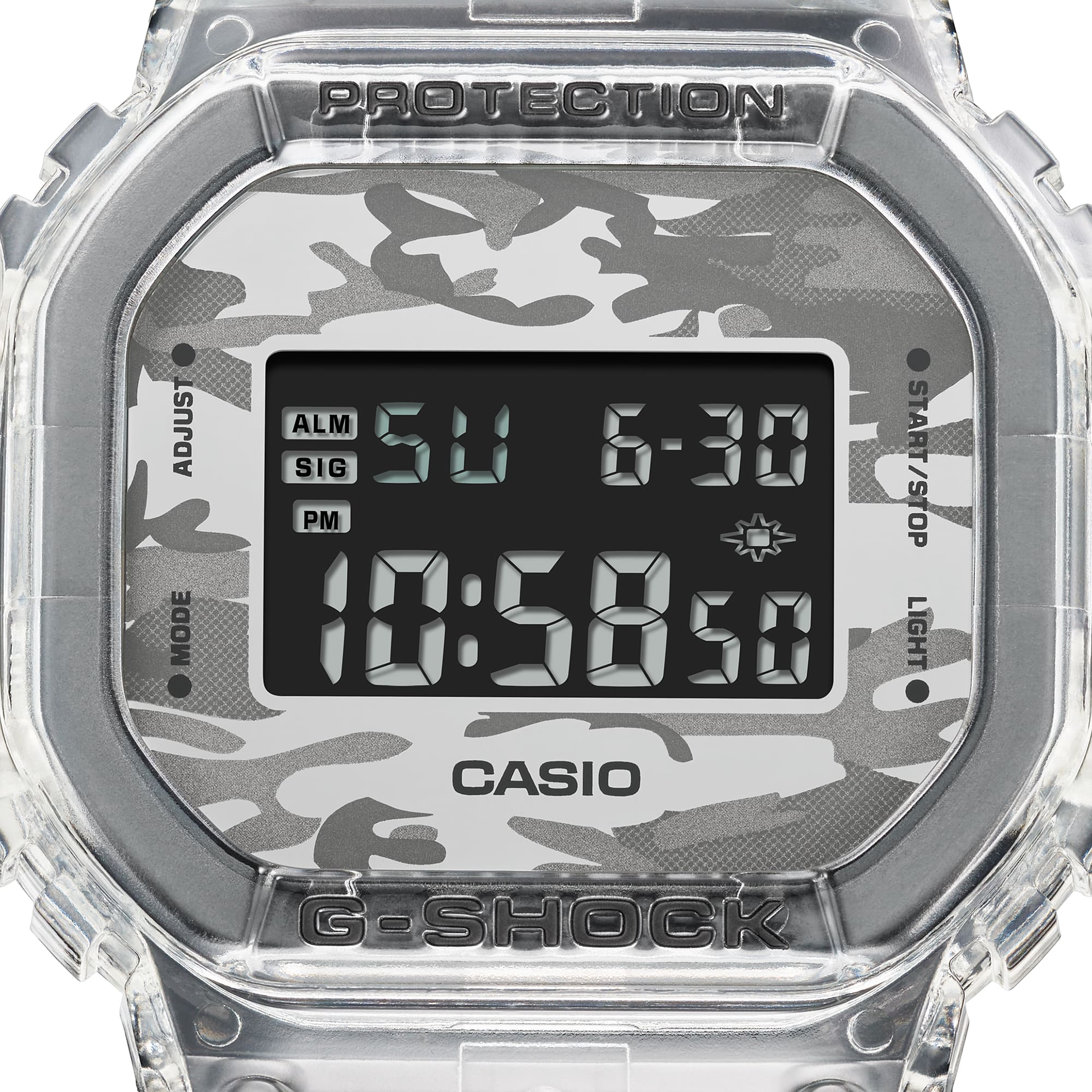 DW5600SKC1 Transparent Digital Color Watch GSHOCK CASIO