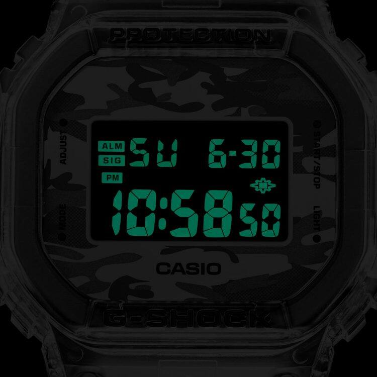 DW5600SKC1 Transparent Digital Color Watch GSHOCK CASIO