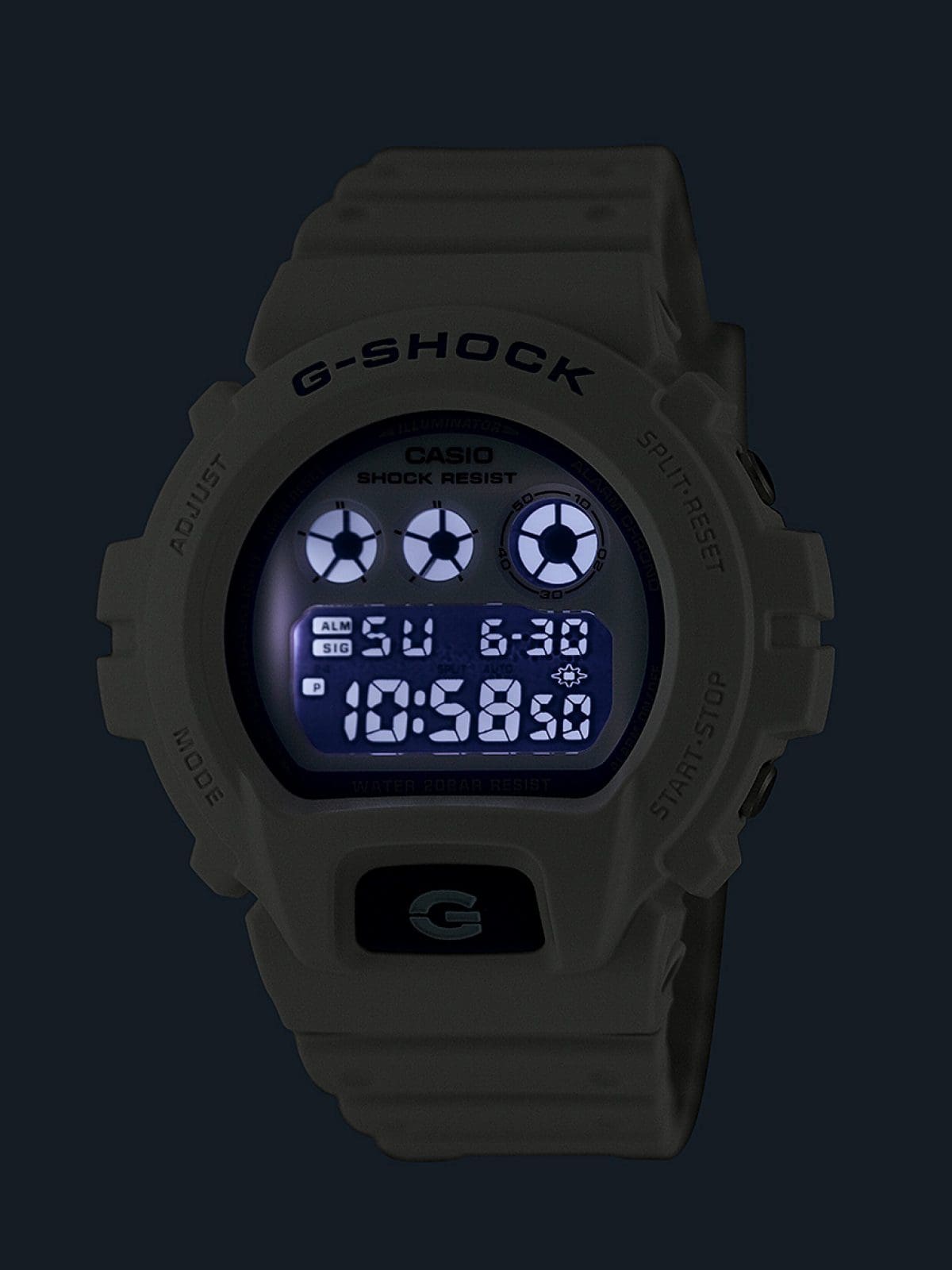 DW6900HDS7A1 | G-SHOCK DIGITAL White | CASIO