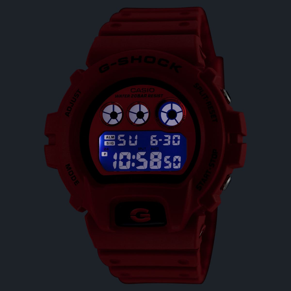 DW6900RRB-4 | G-SHOCK DIGITAL Red | CASIO