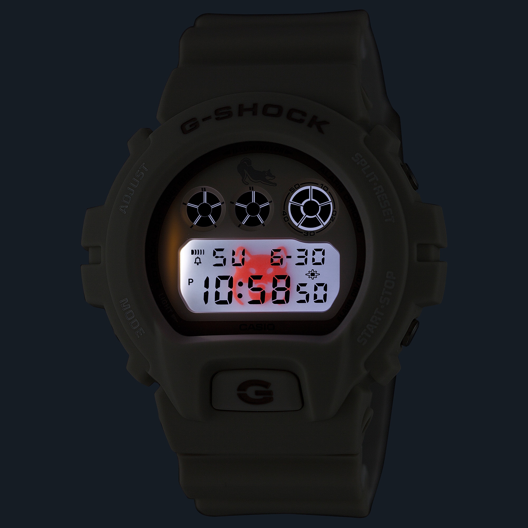DW6900SHB-7 | G-SHOCK DIGITAL White | CASIO