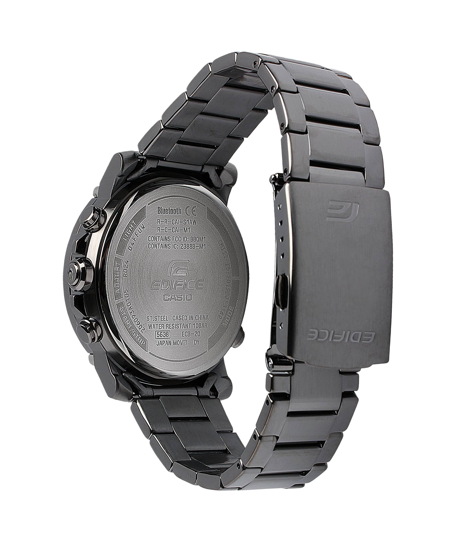 ECB20DC-1A | Gunmetal Smartphone Link Men's Watch EDIFICE | CASIO