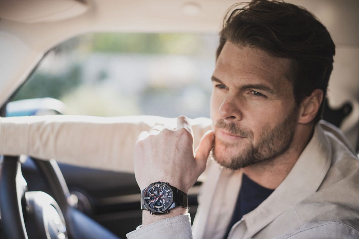 ECB950DC-1A | EDIFICE Digital Analog Tachymeter Watch
