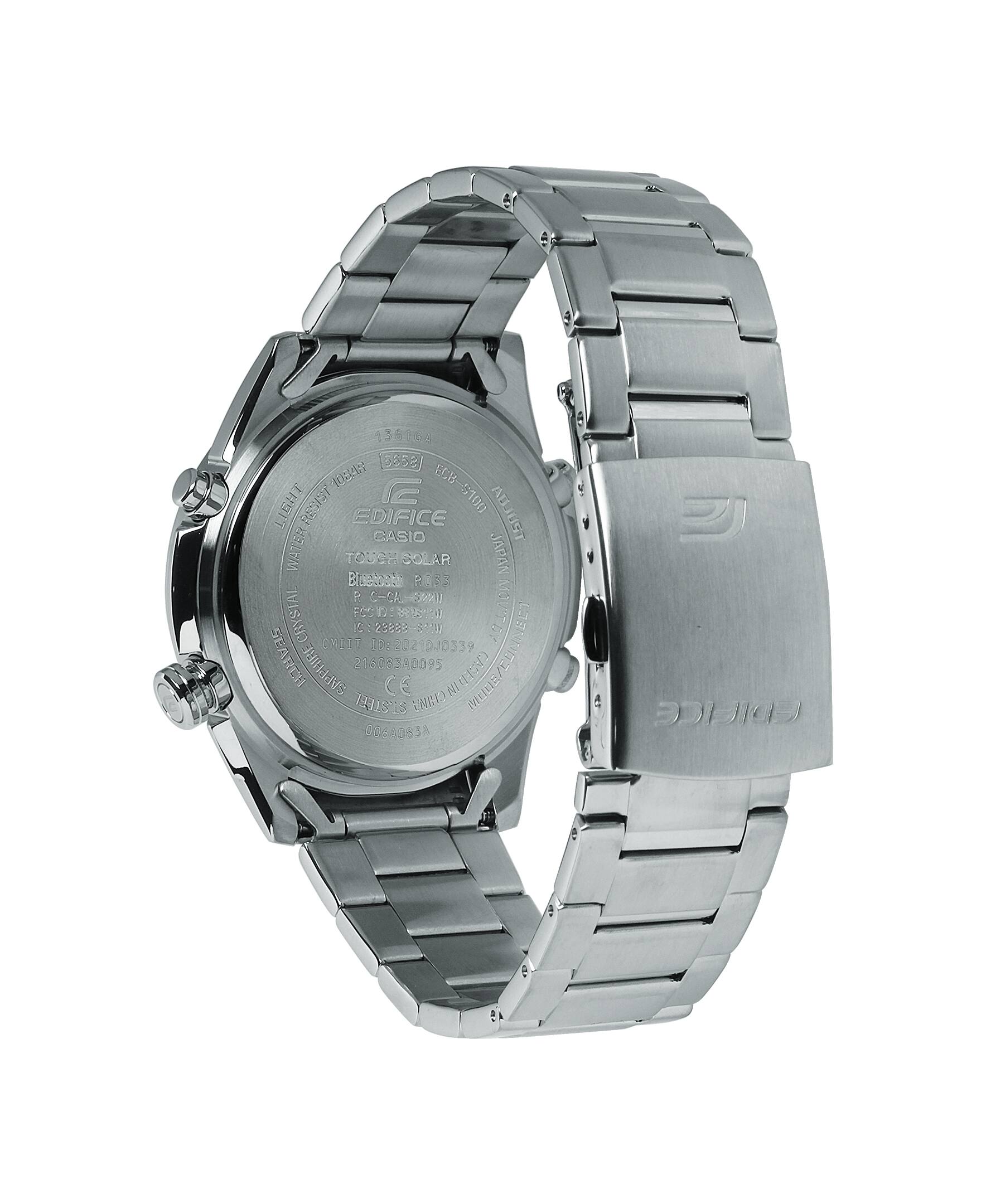 ECBS100D-2A | EDIFICE Smartphone Link Model Silver | CASIO