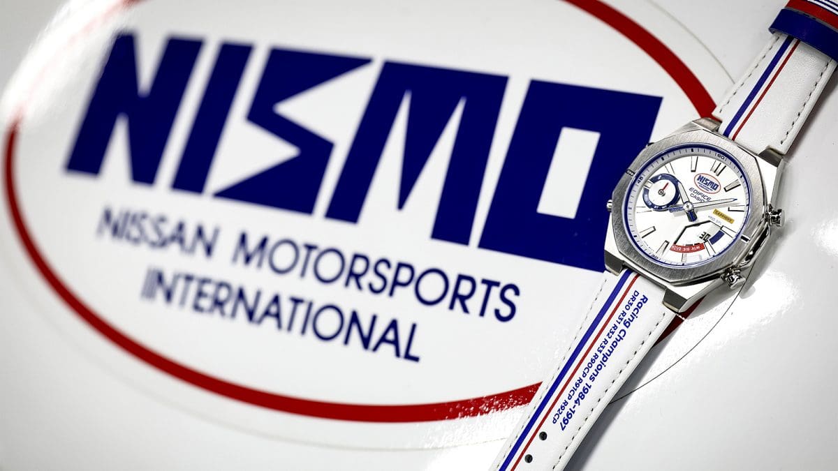 日産　ニスモ　クロノグラフ チタン ウォッチ 　腕時計　NISMO　シルバー　白 ECBS10NIS-7A | | CASIO