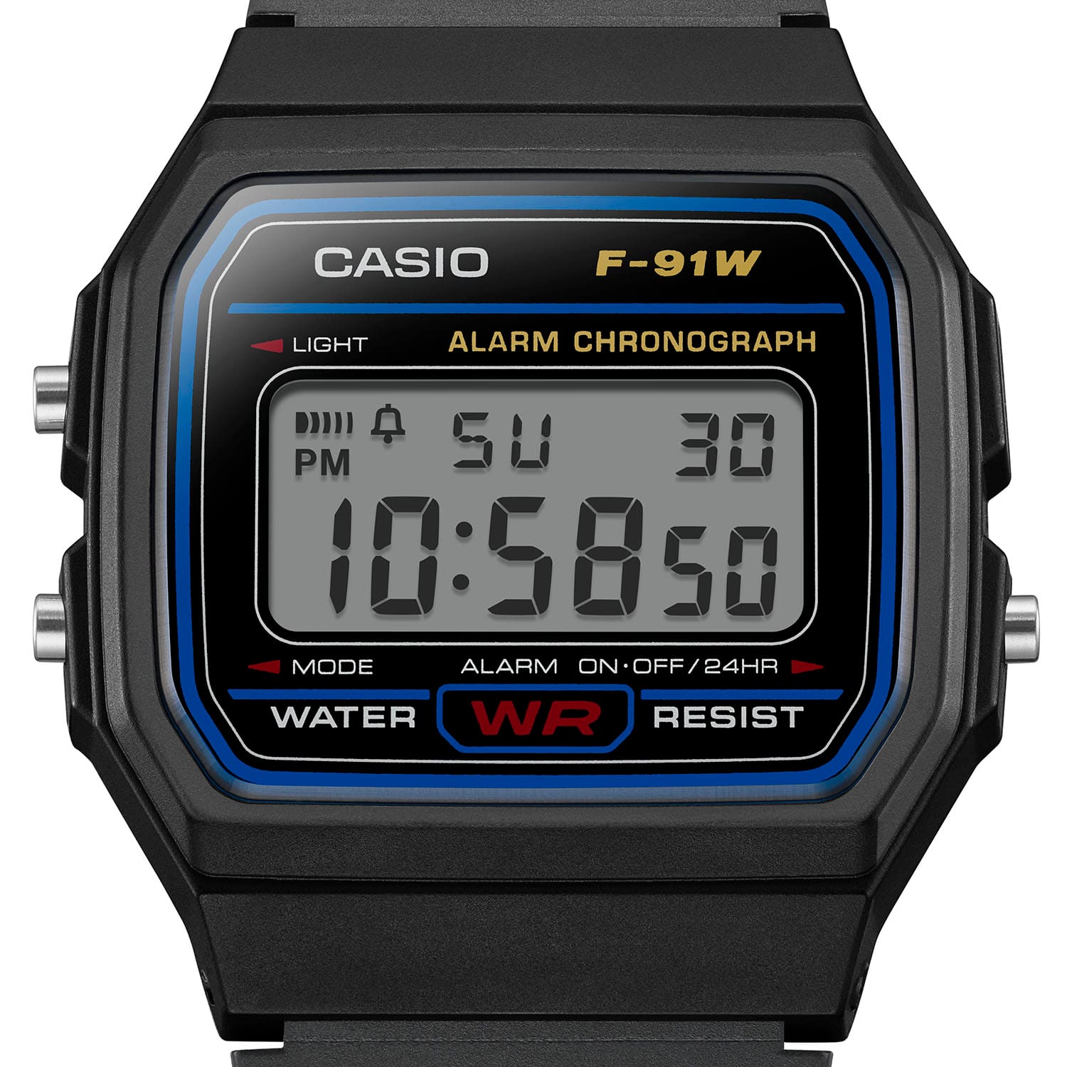 F 91w Change Date On Casio Watch F91W-1 Steel Black Digital Watch