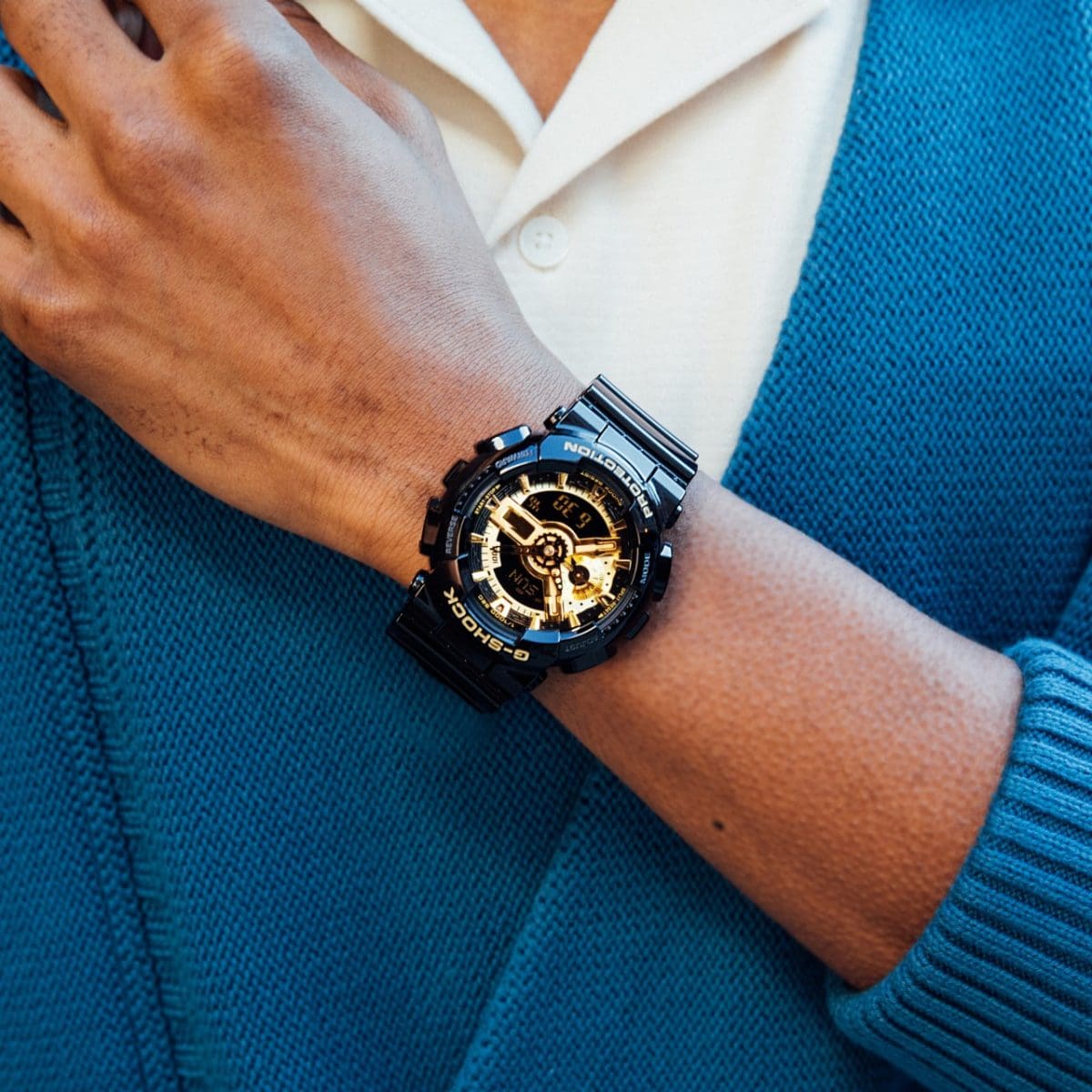 CASIO カシオ G-SHOCK Gショック GA-110GB-1A メンズ 腕時計 アナデジ 20気圧防水 耐磁 フルオートカレンダー ブラック/ゴールド★新品 GA-110GB-1AJF | CASIO