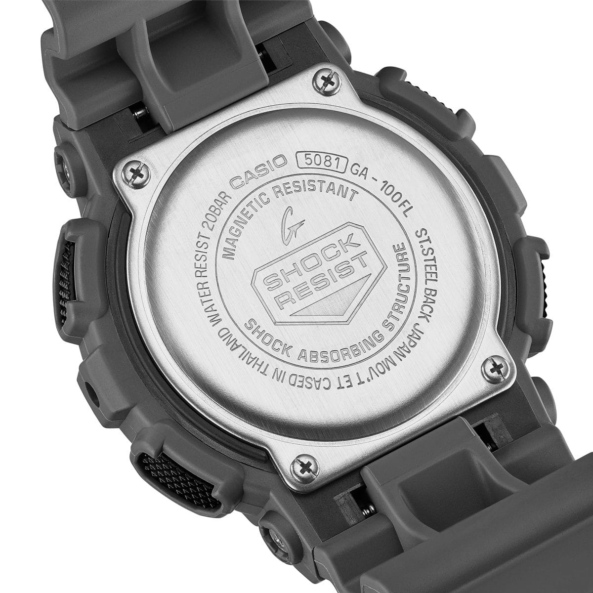 GA100FL-8A | G-SHOCK ANALOG-DIGITAL Gray | CASIO