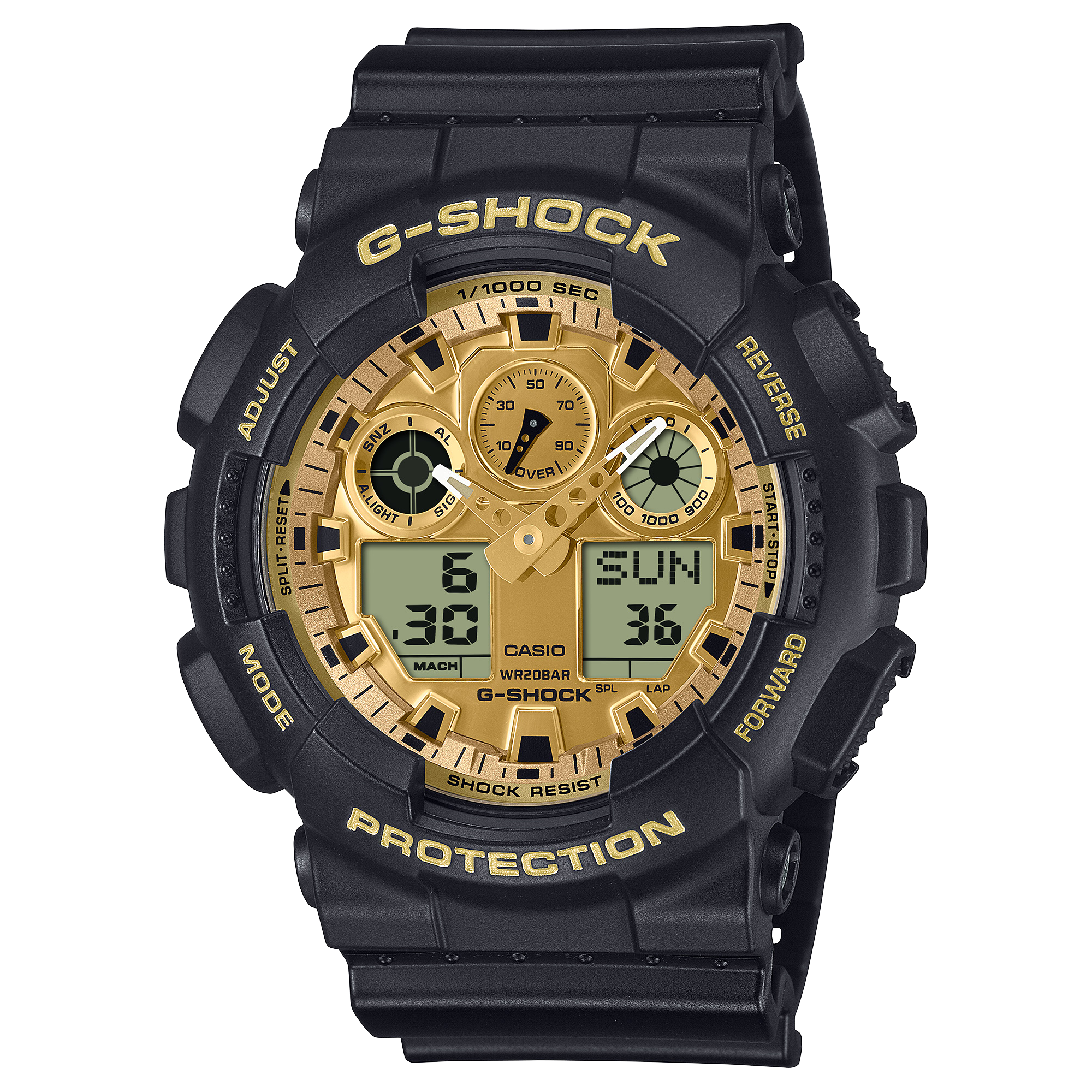 GA100GGB-1A9 | G-SHOCK ANALOG-DIGITAL Black | CASIO