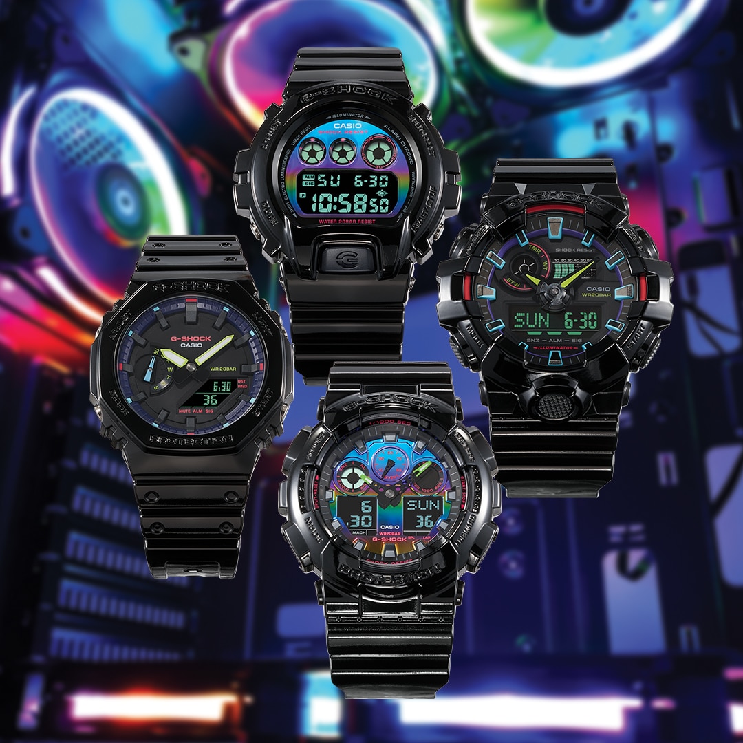 GA100RGB-1A | G-SHOCK ANALOG-DIGITAL Black | CASIO