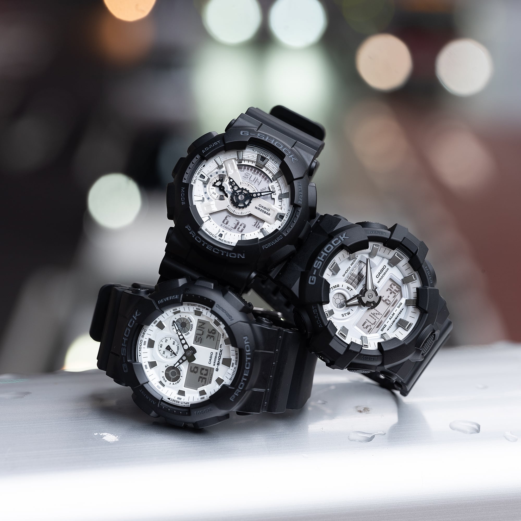 CASIO G-SHOCK GA-100WD-1AJF ブラック&ホワイト GA100WD-1A | G-SHOCK ANALOG-DIGITAL Black | CASIO