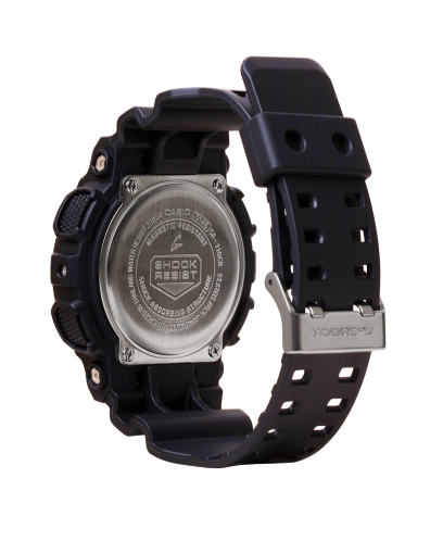 Side/back profile view of the G-SHOCK GA- 110CD-1A3 digital-analog watch.