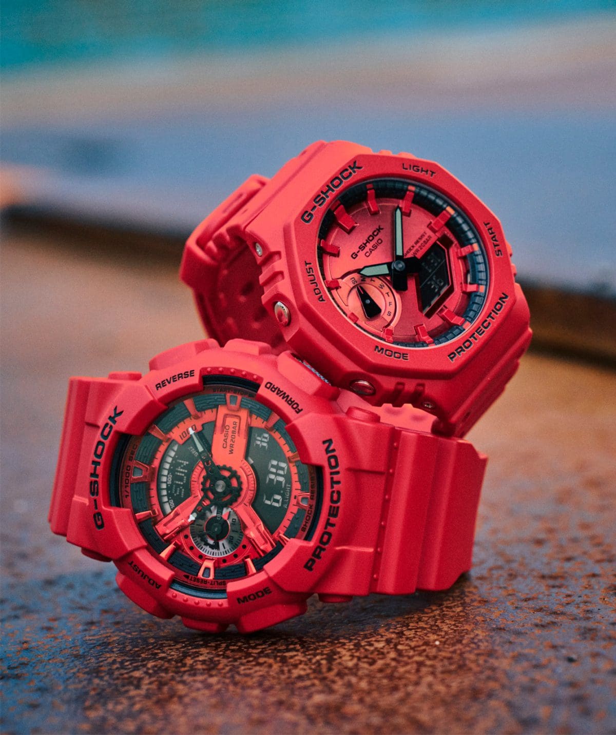 GA110RRB-4A | G-SHOCK ANALOG-DIGITAL Red | CASIO