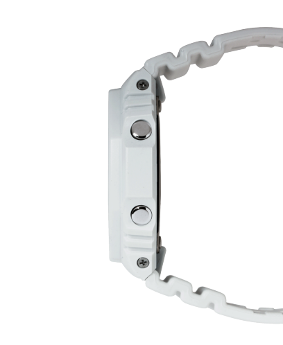 G-SHOCK Analog Digital GA-2100-7A White with Black Dial Watch Side View