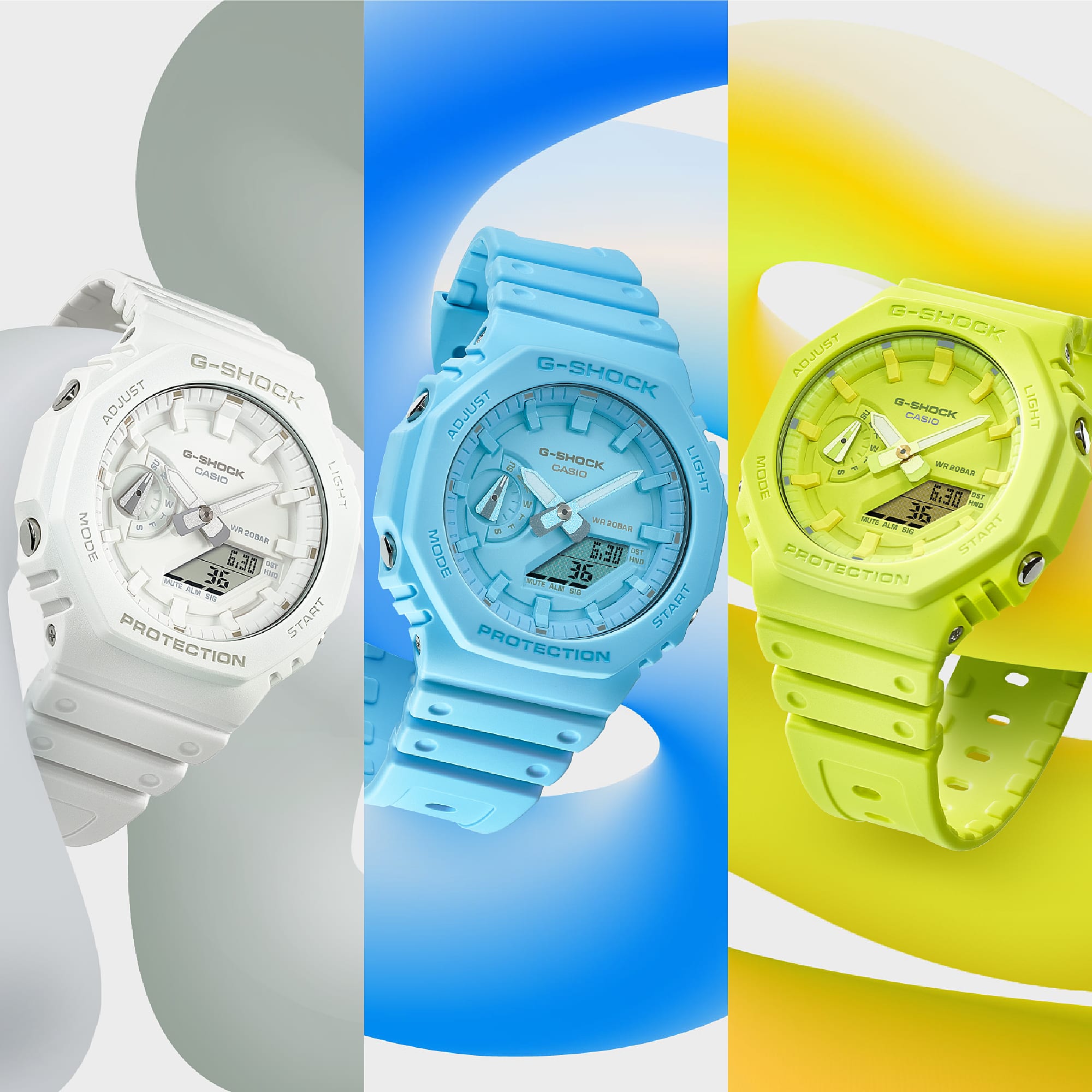 GA2100-9A9 | Yellow Analog-Digital G-SHOCK Watch | Casio G-SHOCK