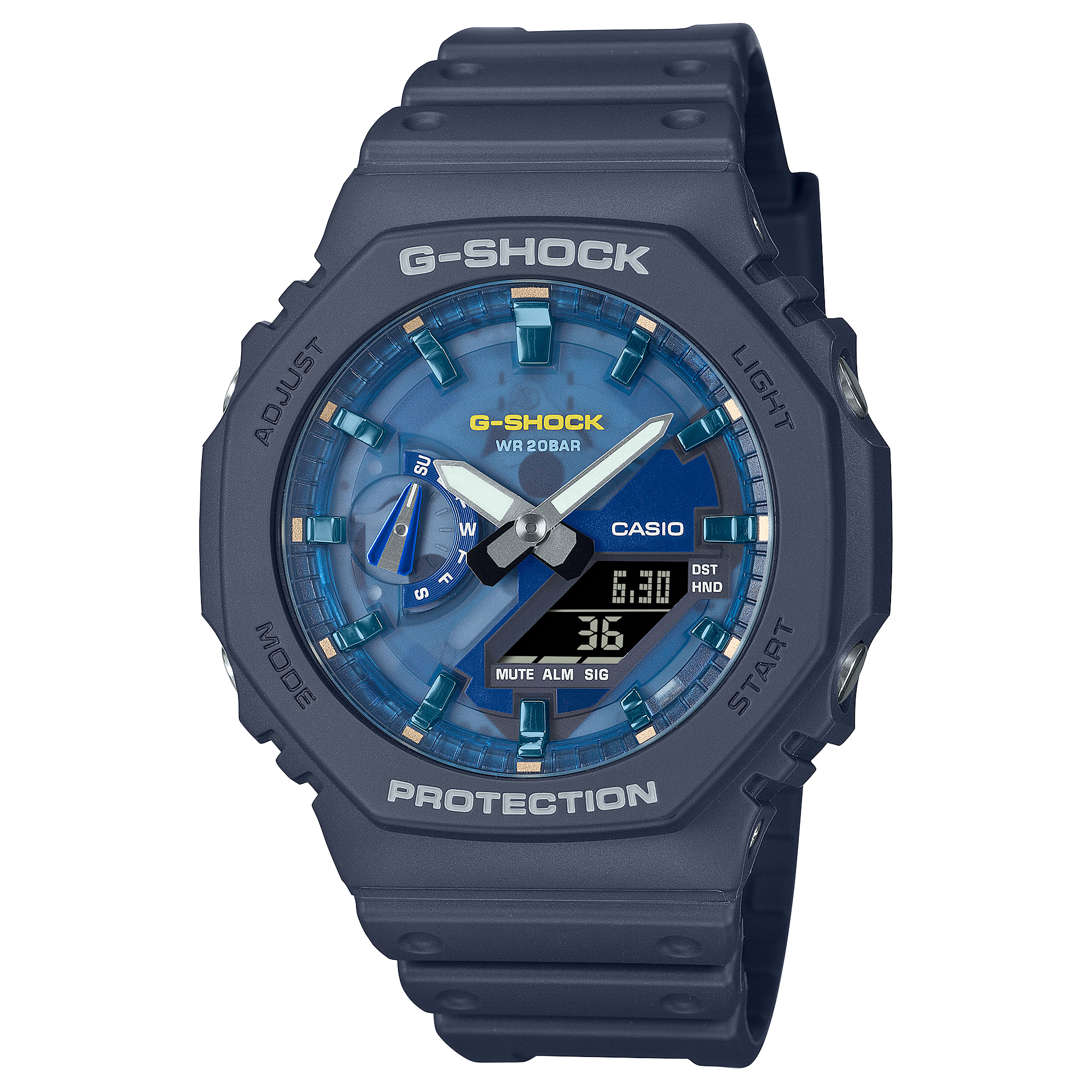 G-Shock GA-2100 — Aim High Bleu · GA-2100AS-2A