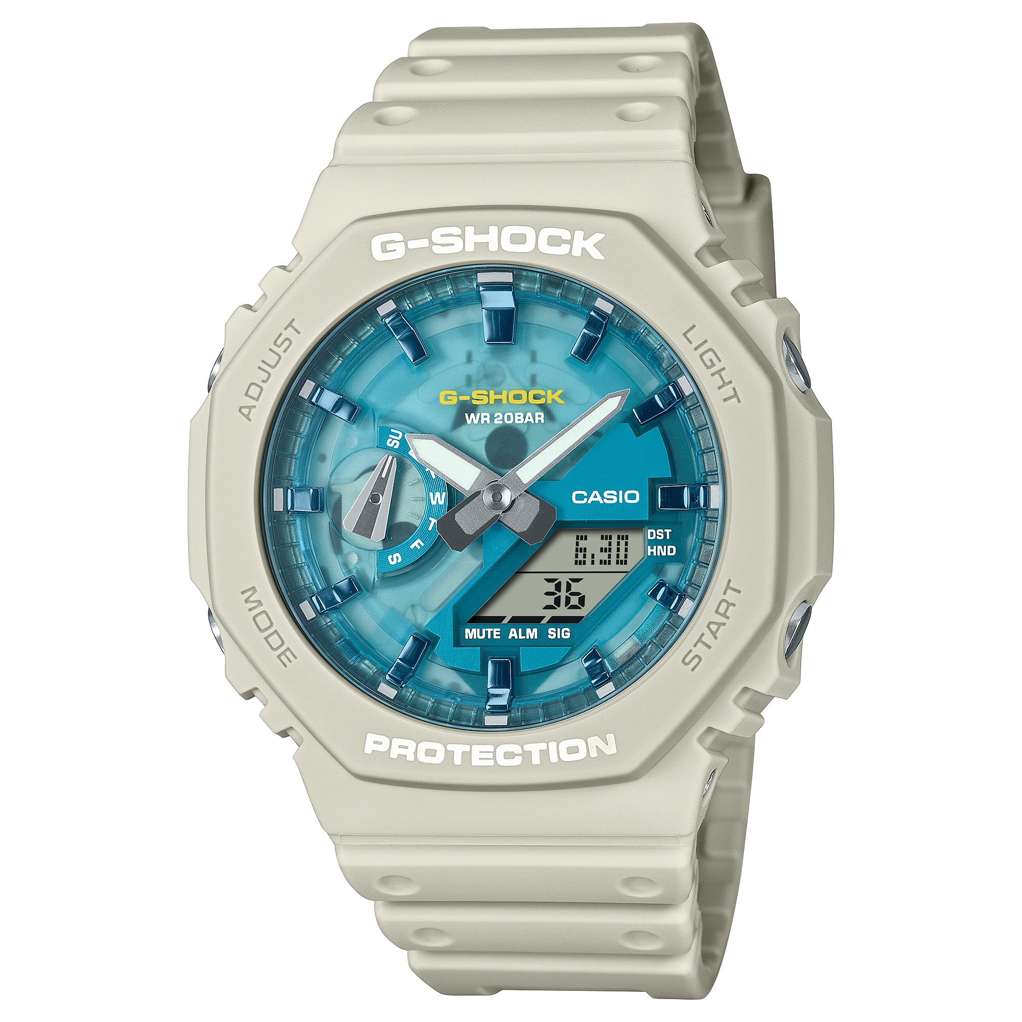 GA2100AS-5A | G-SHOCK Beige Watch: Men's Slim Watch | Casio