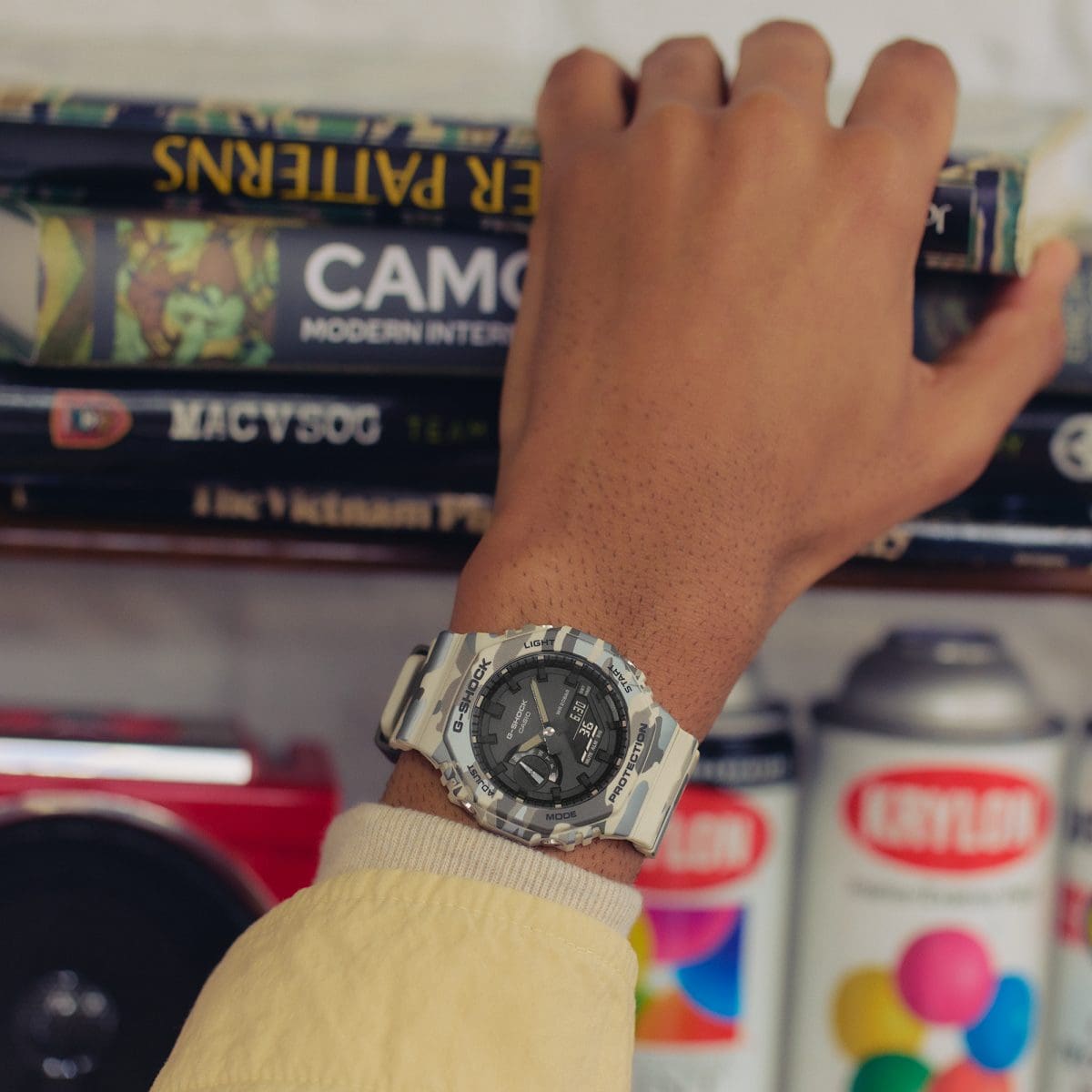 GA2100CM-5A | G-SHOCK ANALOG-DIGITAL Beige | CASIO