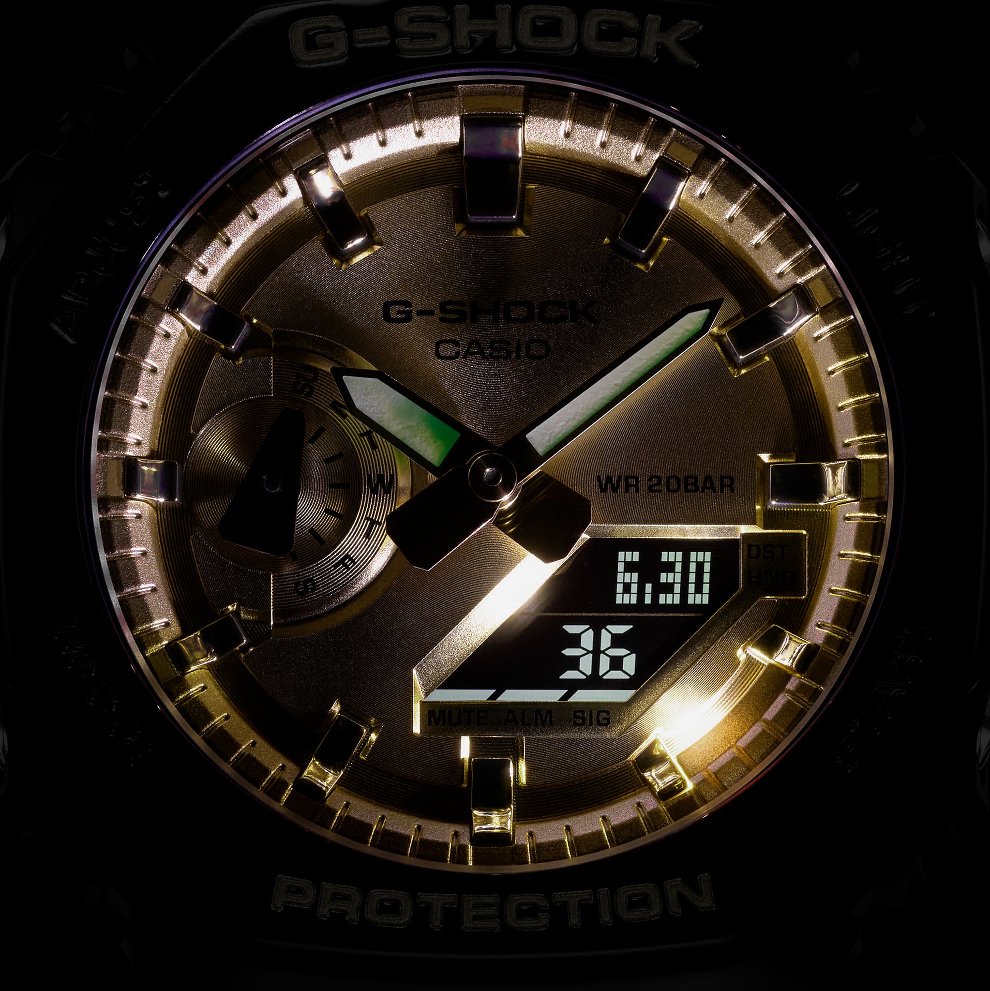 GA2100GB-1A | G-SHOCK 2100 Series Black | CASIO