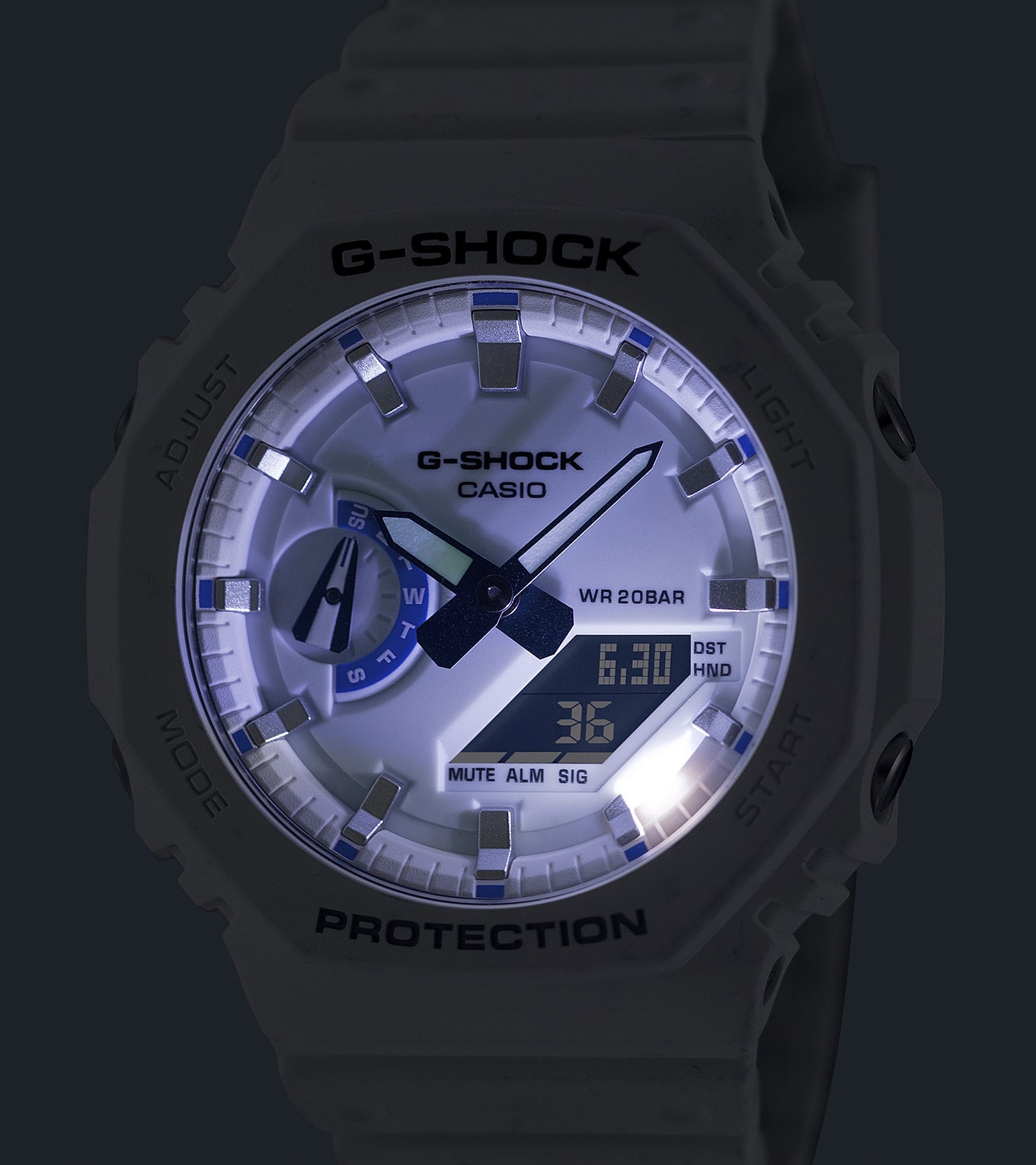 GA2100HDS-7A | G-SHOCK ANALOG-DIGITAL White | CASIO