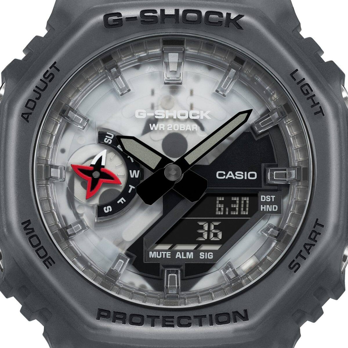 G-SHOCK GA-2100NNJ 腕時計 忍者 グレー Gショック】忍者モチーフデザイン / GA-2100NNJ-8AJR – GQ SHOP