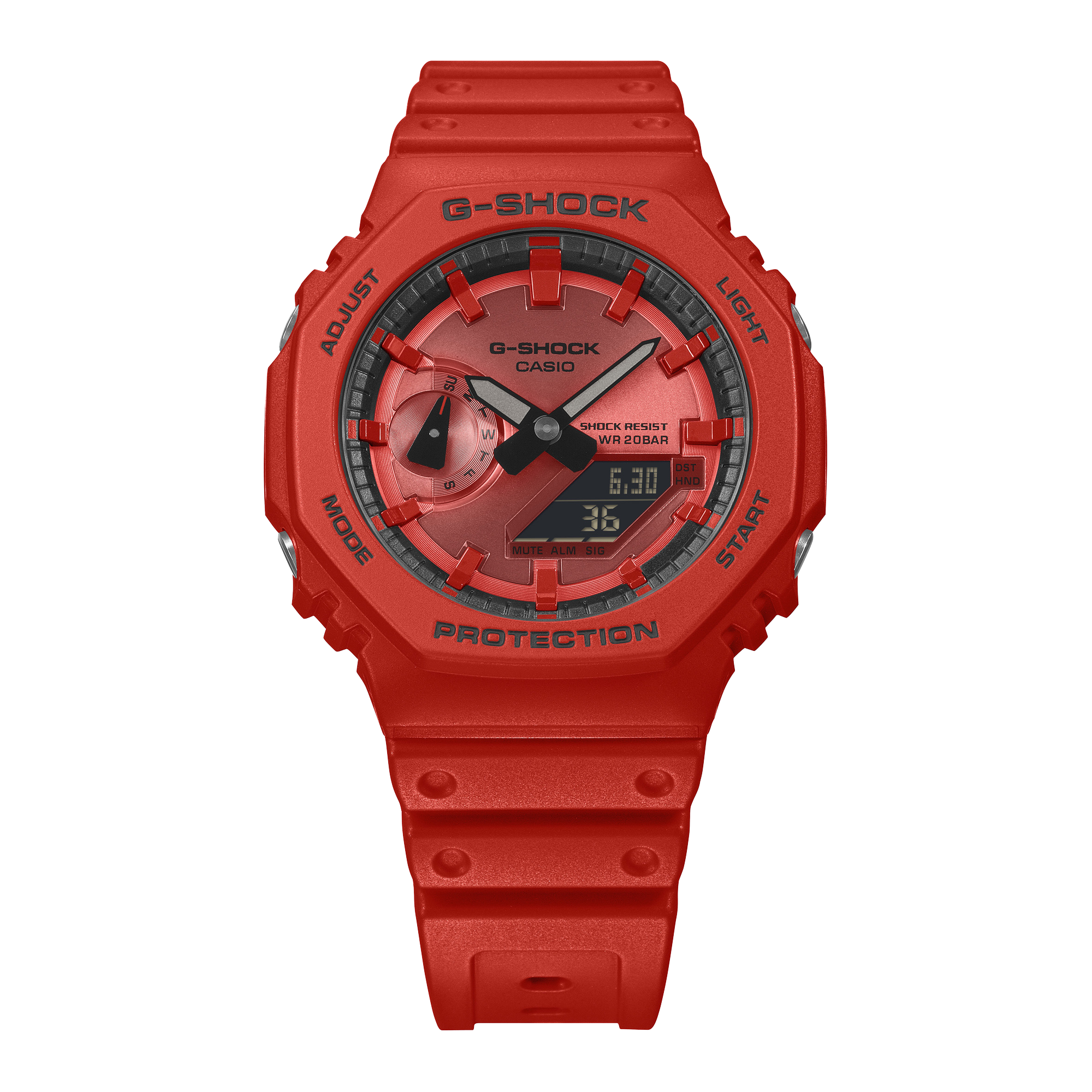 GA2100RRB-4A | G-SHOCK ANALOG-DIGITAL Red | CASIO