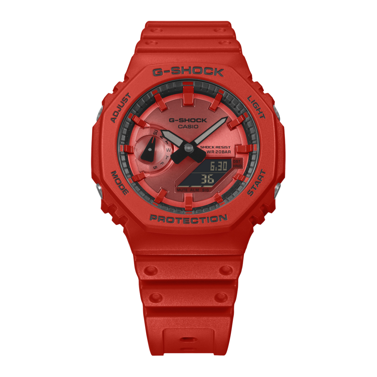 GA2100RRB-4A | G-SHOCK ANALOG-DIGITAL Red | CASIO