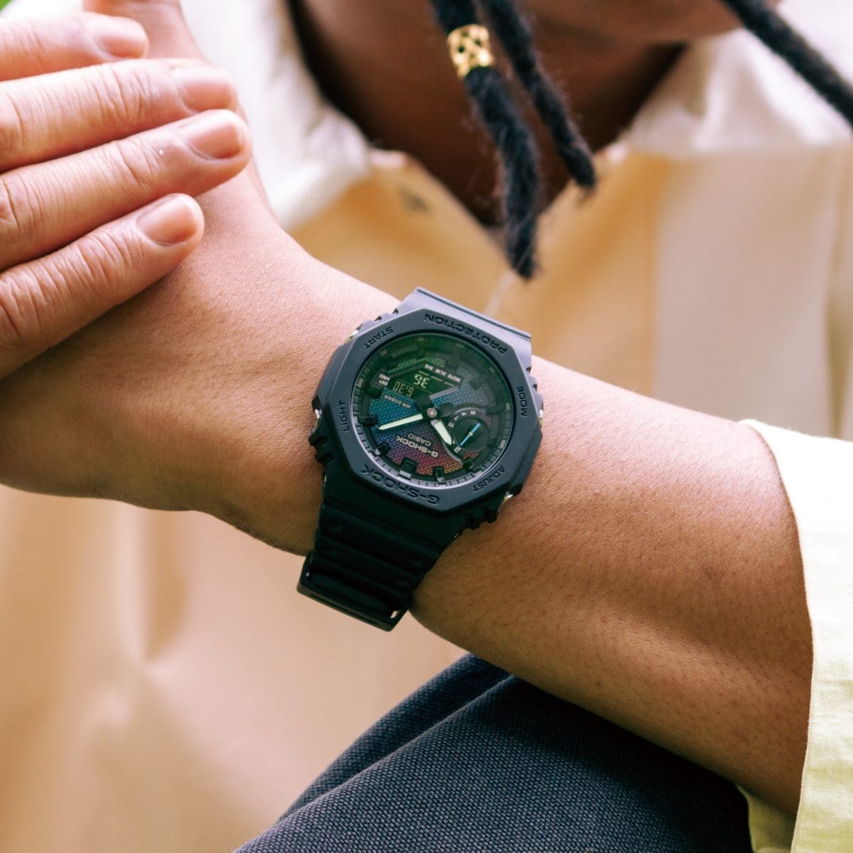 CASIO G-SHOCK GA-2100RW-1AJF 美品 GA2100RW-1A | G-SHOCK ANALOG-DIGITAL Black | CASIO