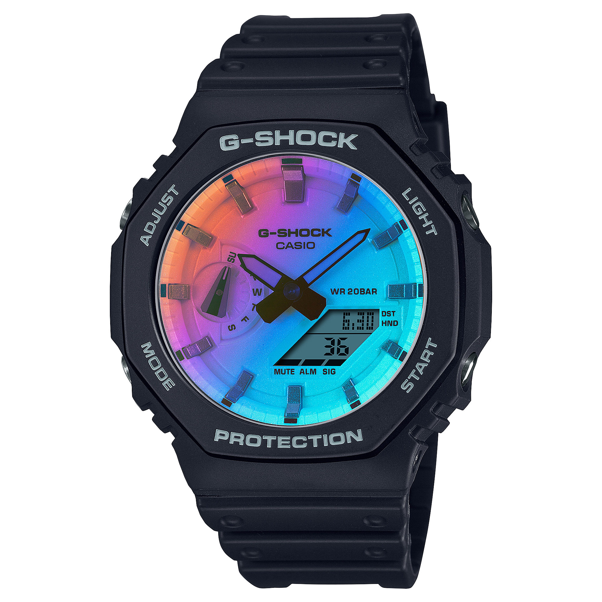 G-Shock GA-2100 — Semi-transparent Noir · GA-2100SR-1A