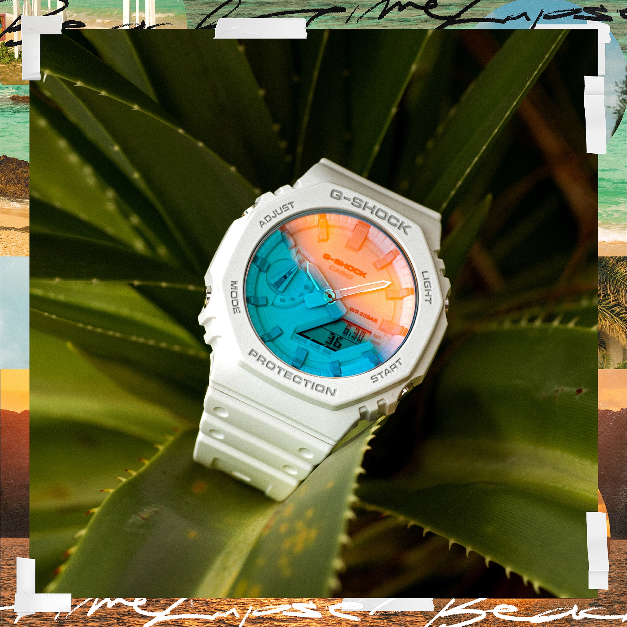 GA2100TL-7A | White Casio GA2100 Summer Watch | Casio G-SHOCK