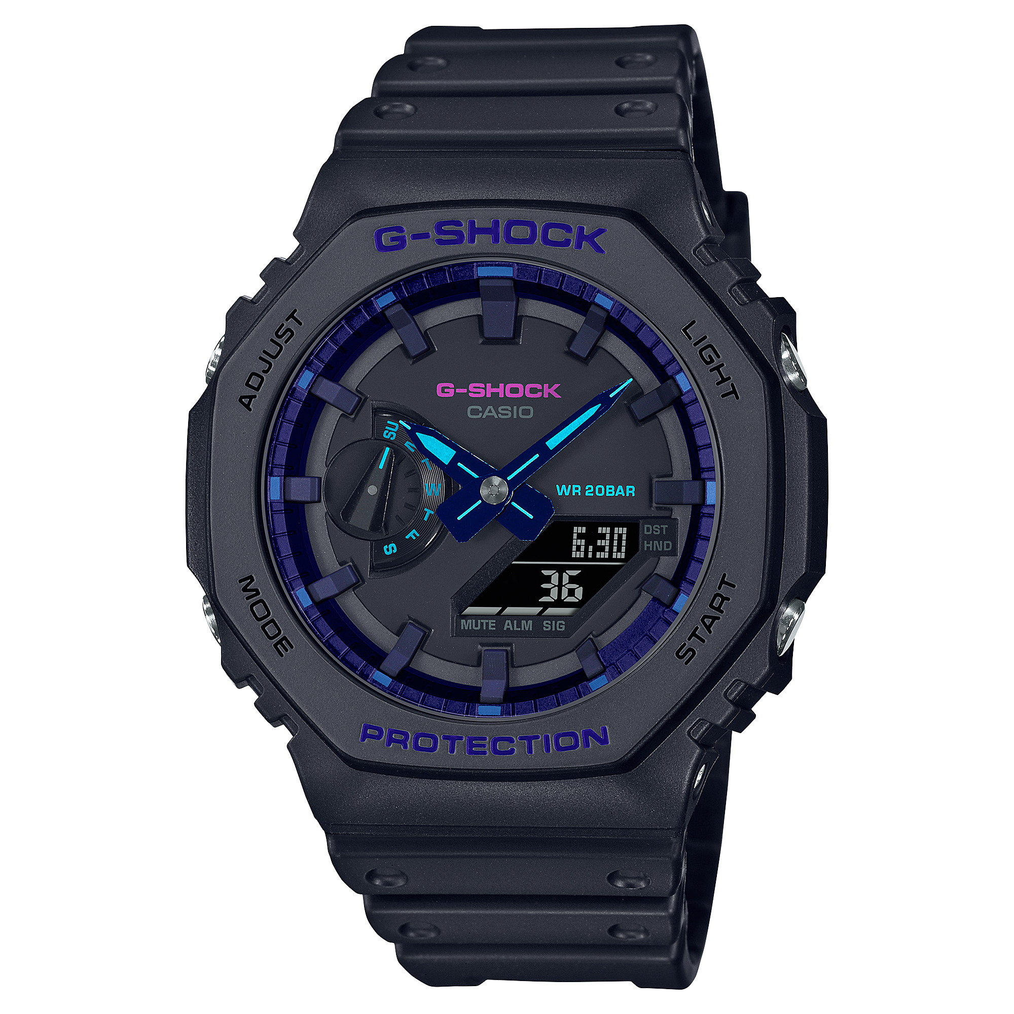 G-Shock GA-2100 — Virtual Blue · GA-2100VB-1A