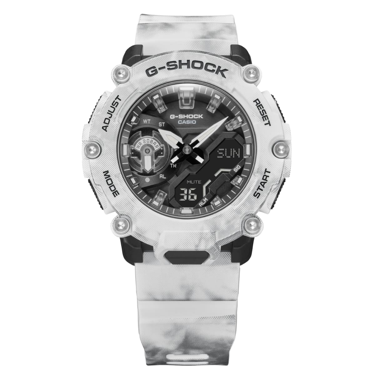 時計 G-SHOCK CASIO GA2200GC-7A | White Analog-Digital Men's Watch - G-SHOCK | CASIO