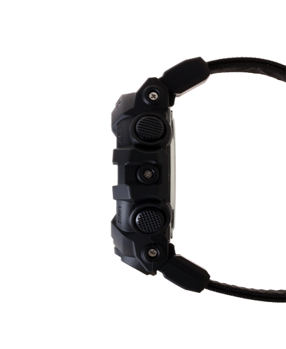 Side facing view of the G-SHOCK GA-700BCE-1A watch with nylon band