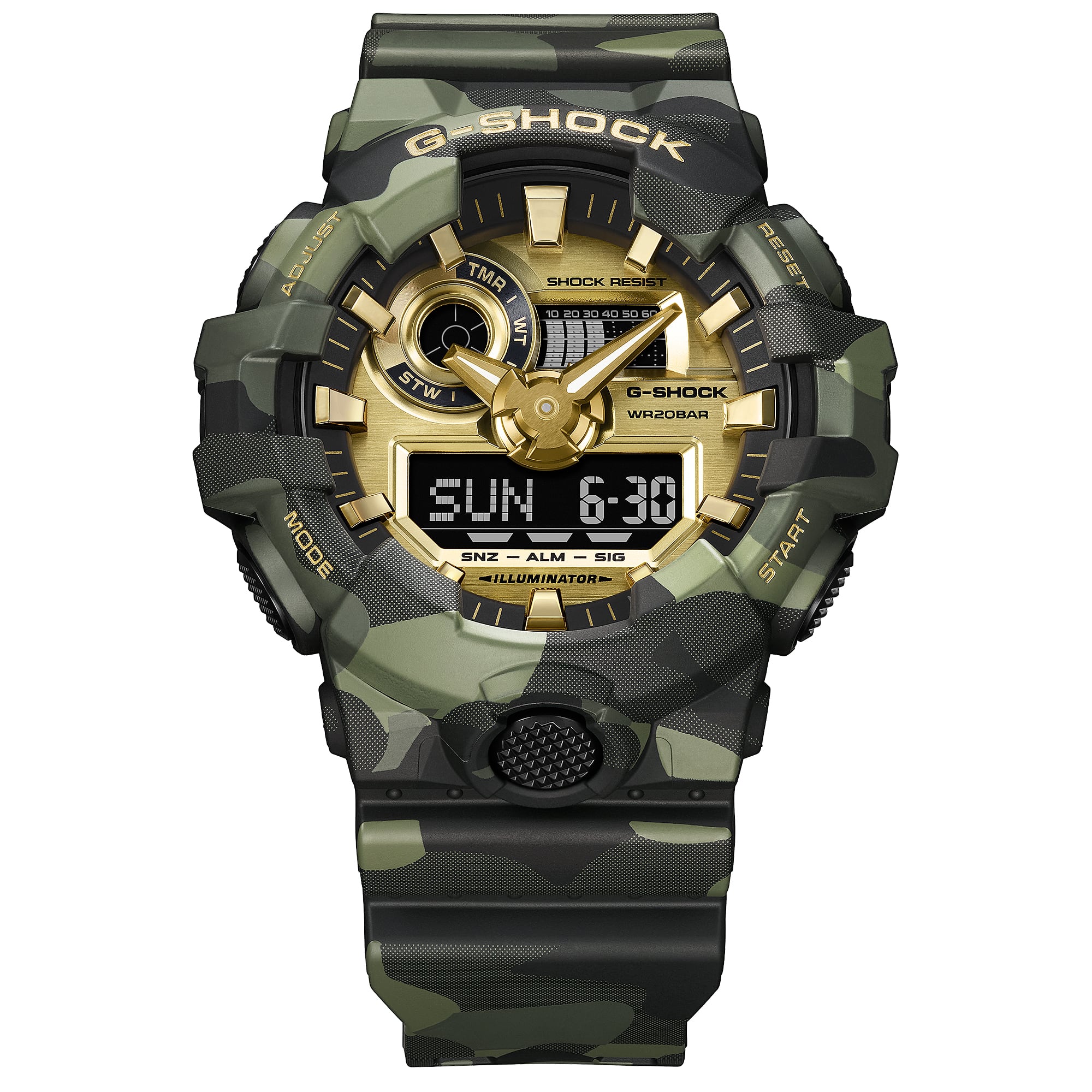 GA700CMG-3A | G-SHOCK ANALOG-DIGITAL Green | CASIO