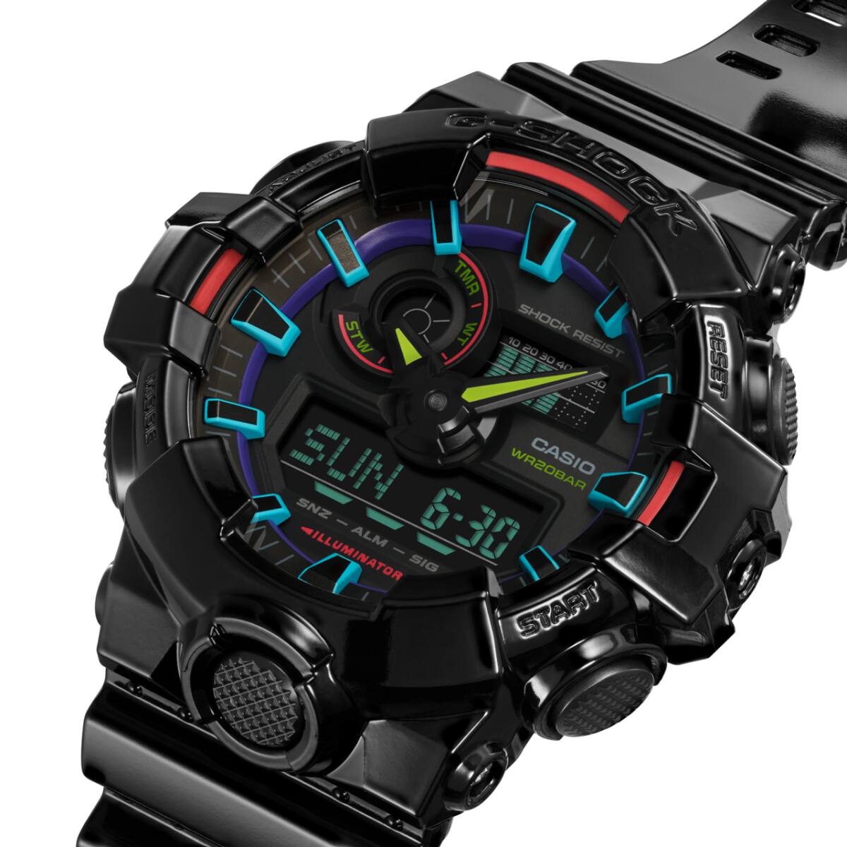 GA700RGB-1A | G-SHOCK ANALOG-DIGITAL Black | CASIO