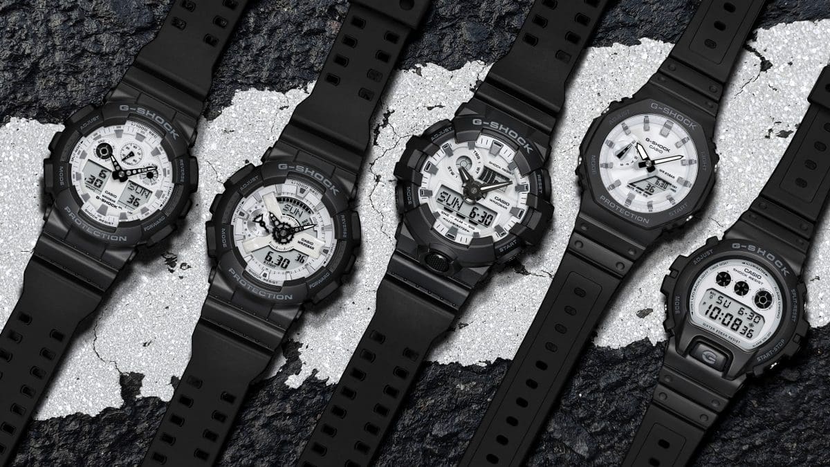 Casio G-Shock GA-700 Series GA700WD-1A Orologio Uomo Analogico-digitale, Cassa In Resina Nera Con Quadrante Bianco Brillante, Resistente Agli Urti, 200 Metri, Super Illuminator