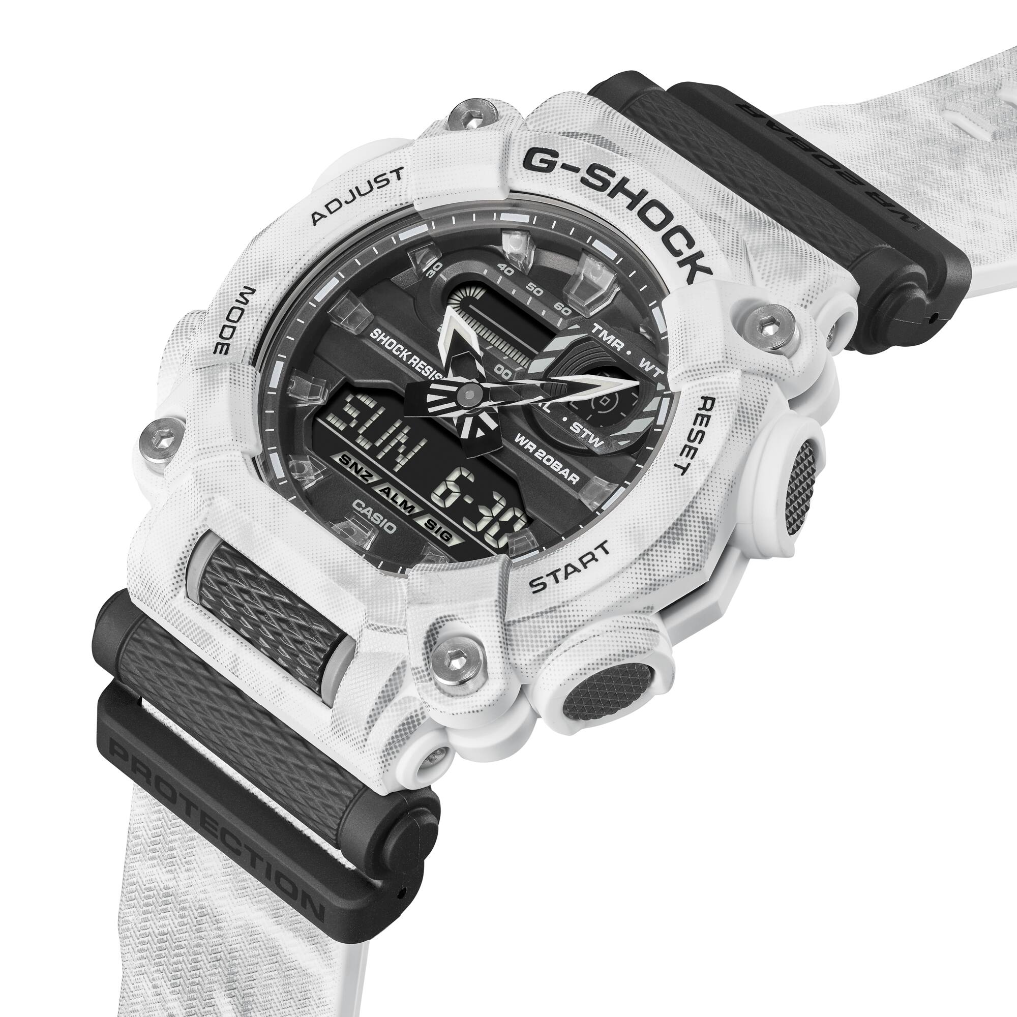 CASIO G-SHOCK GA-900GC 腕時計 GA900GC-7A | White Analog-Digital Men's Watch - G-SHOCK | CASIO
