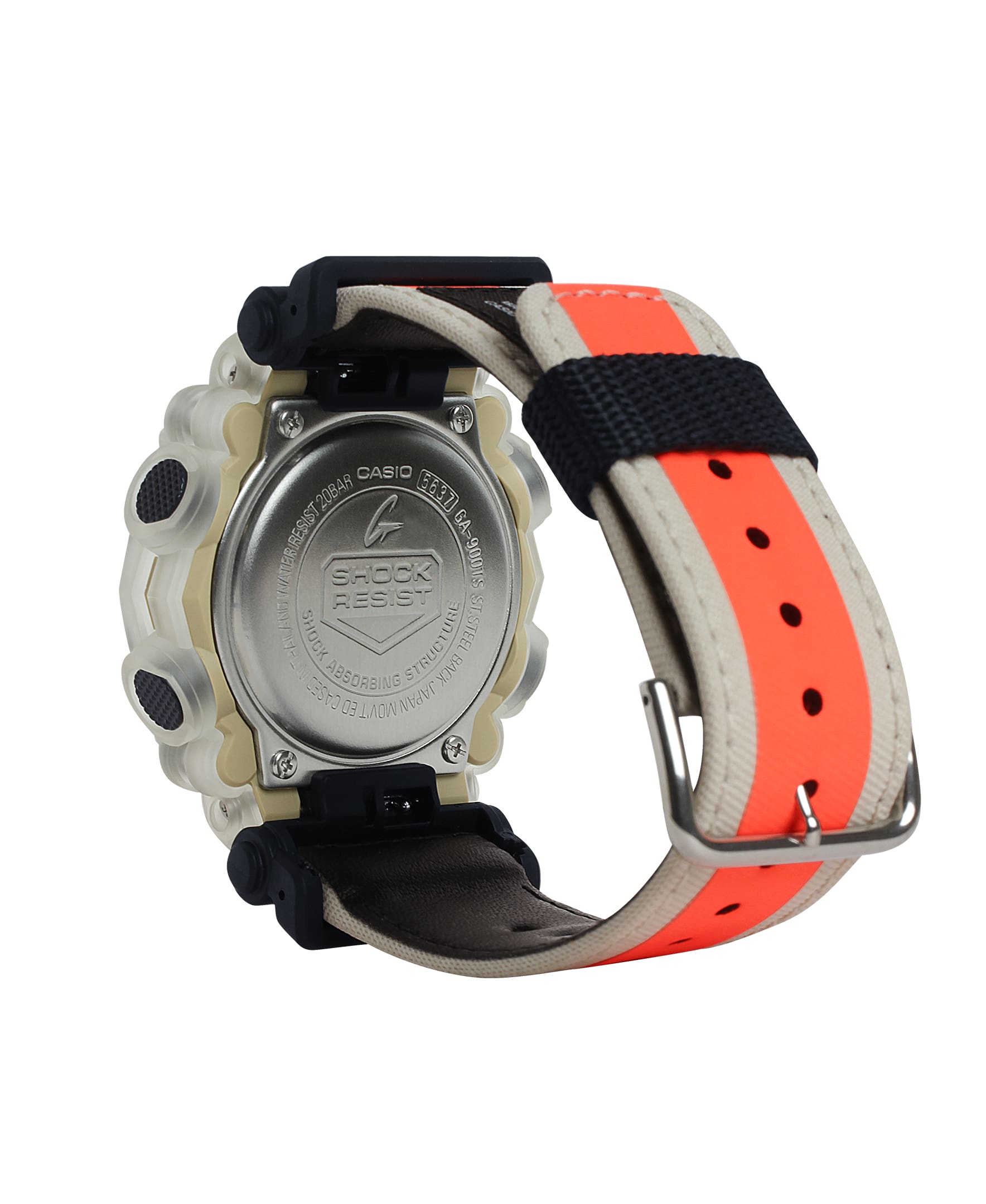 兄弟船　g-shock casio ga-900 ts-4A GA900TS-4A | Transparent Analog-Digital Men's Watch - G