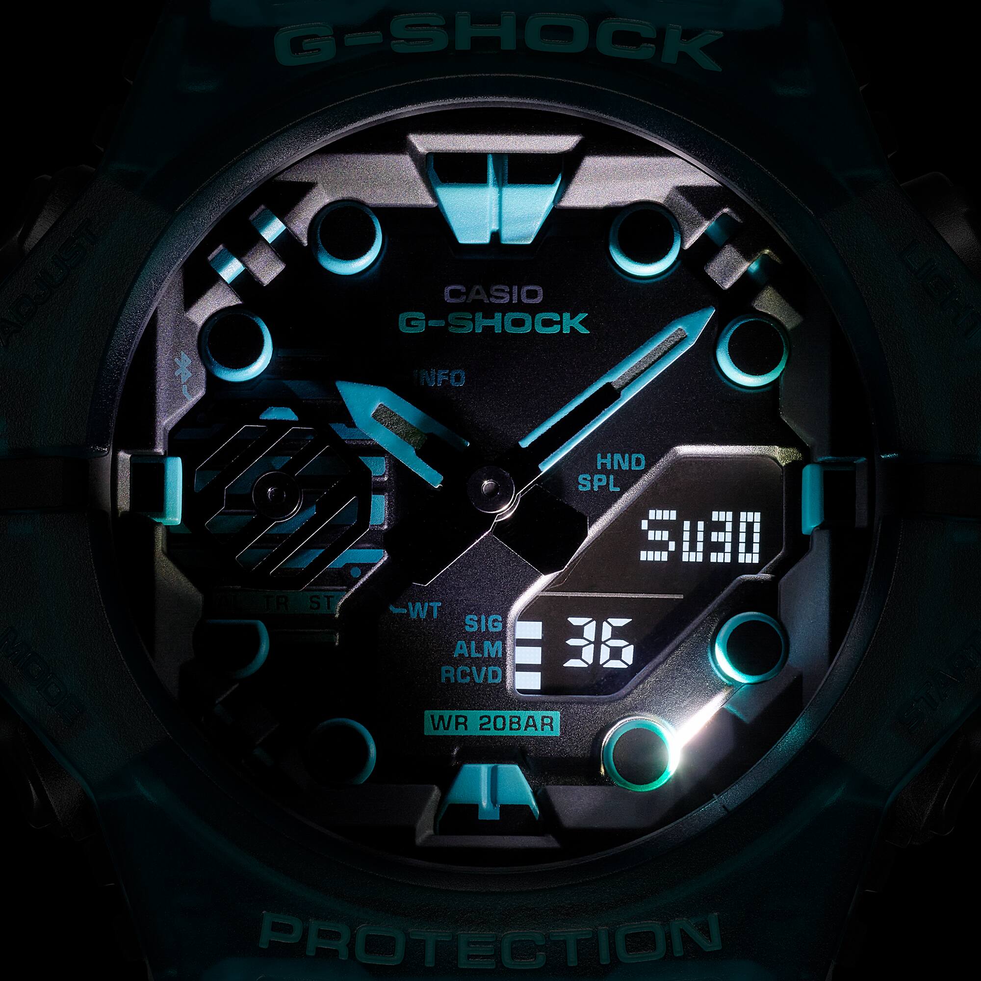 GAB001G-2A | G-SHOCK ANALOG-DIGITAL Transparent color | CASIO